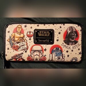Loungefly Star Wars Cream and Black Wallet